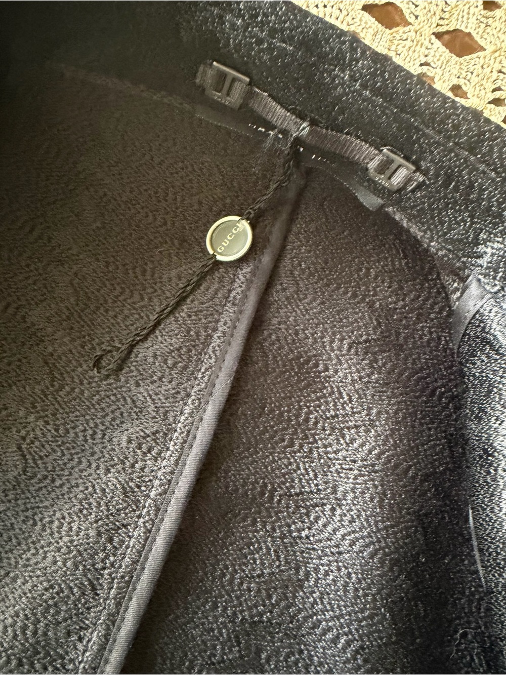 Luxurious GUCCI Tom Ford era black sharkskin blazer like new Italy 42 - Picture 11 of 15